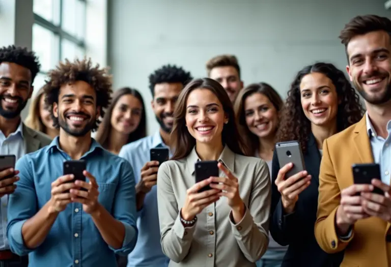 Empresários comemorando avaliações positivas no Google Meu Negócio
