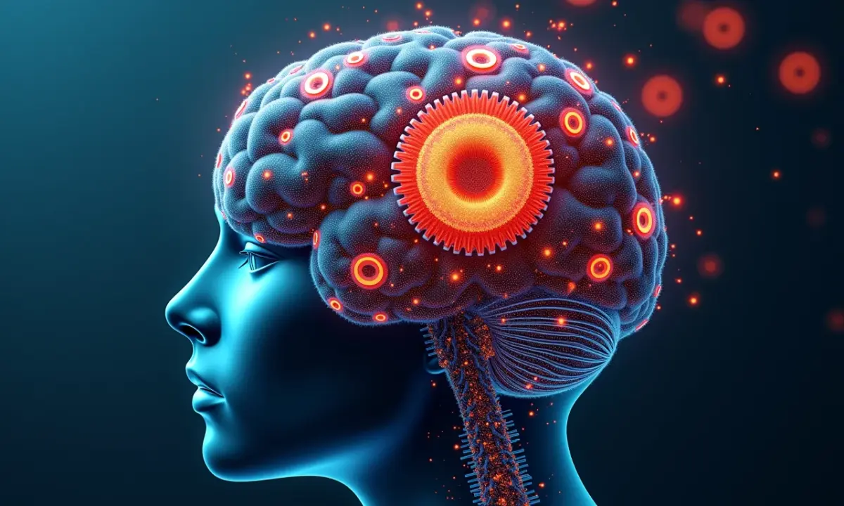 Pensamento Sistêmico A Chave Para Enxergar a Inovação Engrenagens coloridas formando um cérebro, simbolizando o pensamento sistêmico.