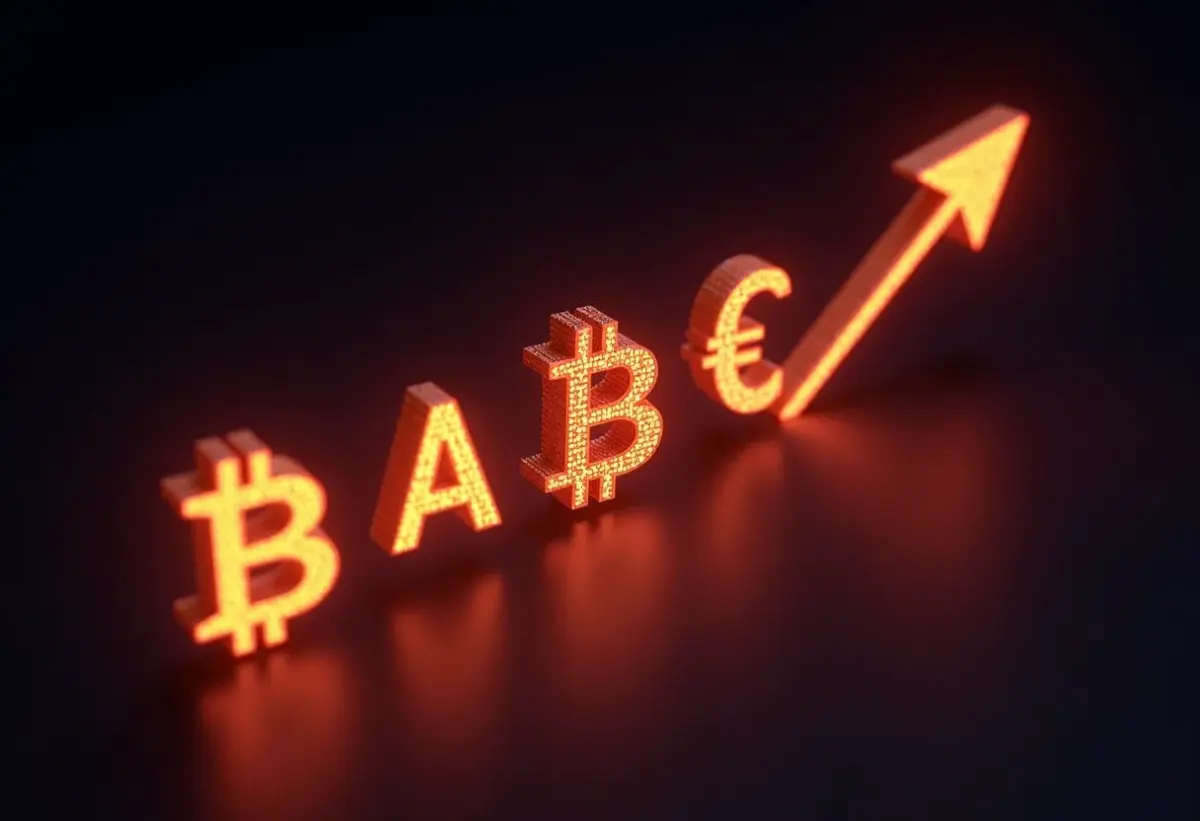 CDB prefixado ou pós-fixado? Descubra qual rende mais! Crescimento financeiro representado por moedas digitais e gráficos.