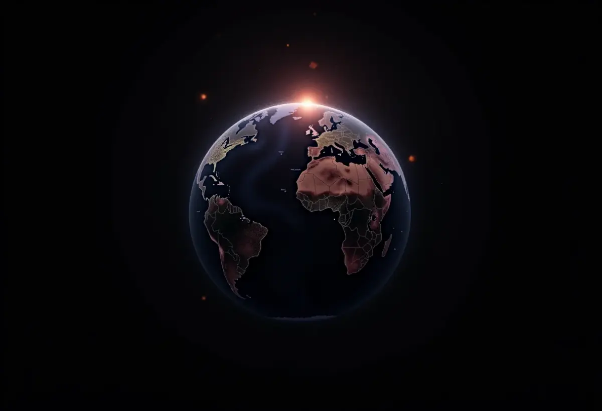 Inovação explosiva: Como dados espaciais estão mudando o mundo Visualização abstrata de dados espaciais globais