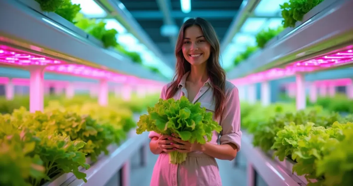 Tecnologia para hortas urbanas e cultivo interno: colha em 30 dias mesmo sem sol